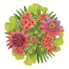 Sottopiatti Sagomati Passion Flowers 35 cm 4pz GIVI ITALIA