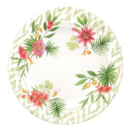Piatti Dessert Passion Flowers Verdi 21 cm 8pz GIVI ITALIA