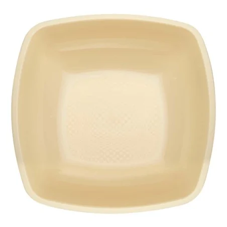 Piatti Fondi Square Champagne 18x18 cm 15pz GOLD PLAST
