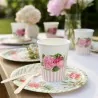Bicchieri con Cover Floral Pink Rosa 250 cc 8pz GIVI ITALIA