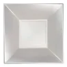 Piatti Fondi Quadrati Bianco Perlè 18x18 cm 15 pz GOLD PLAST
