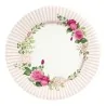 Piatti Piani Floral Pink Rosa 27 cm 8pz GIVI ITALIA