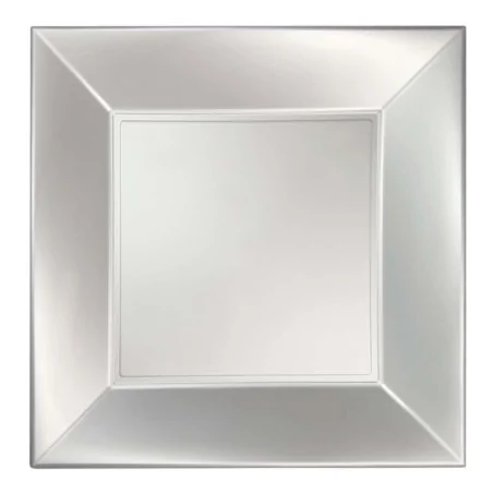 Piatti Piani Nice Bianco Perlè 23x23 cm 15pz GOLD PLAST