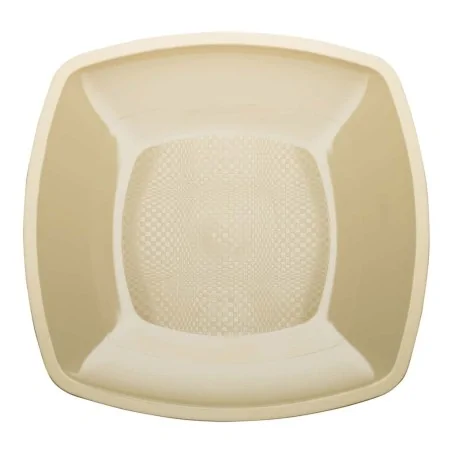 Piatti Piani Square Champagne 23x23 cm 15pz GOLD PLAST