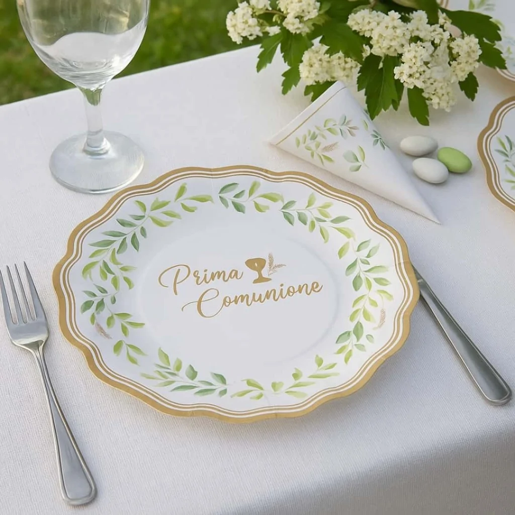 Piatti Dessert New Liberty Prima Comunione 21 cm 8pz GIVI ITALIA