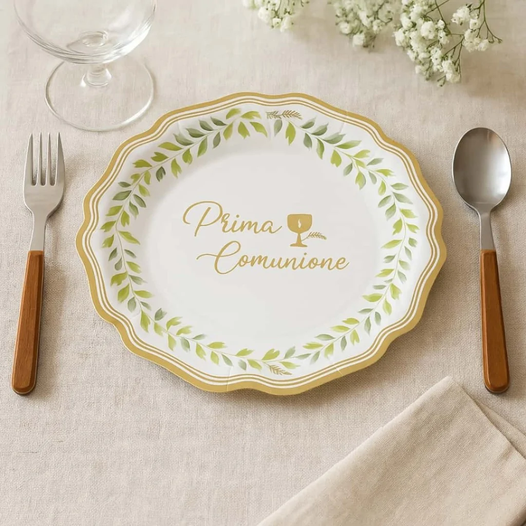 Piatti Piani New Liberty Prima Comunione 27 cm 8pz GIVI ITALIA