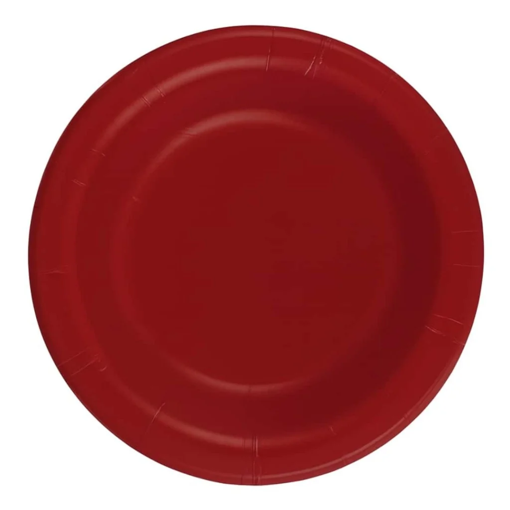 Piatti Fondi Rosso Rubino ø 24 cm 8 pz GIVI ITALIA