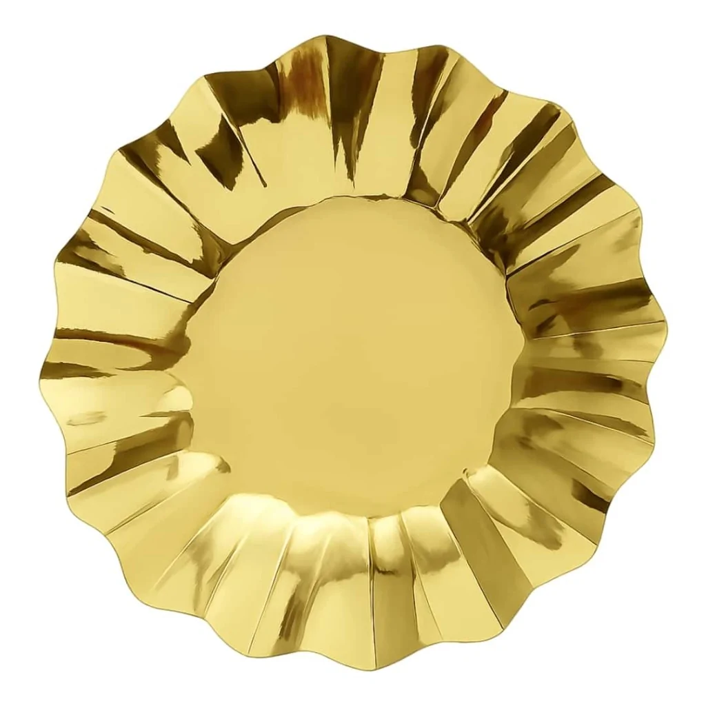 Piatti Piani New Shape Oro ø 27 cm 8 pz GIVI ITALIA