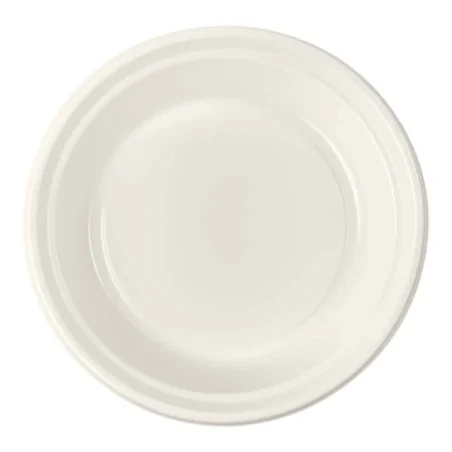 Piatto Fondo Reusable Bianco 22 cm 33pz DOPLA