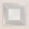 Piatti Fondi Quadrati Bianco Perlè 18x18 cm 15 pz GOLD PLAST
