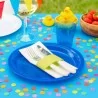 Sottopiatti Round Blu Mediterraneo ø 29 cm 10pz GOLD PLAST