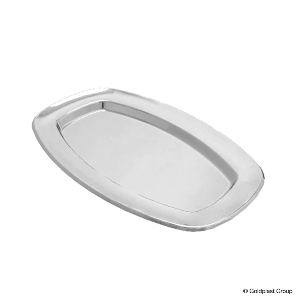 Vassoi Regular Medi Argento 33x24 cm 5pz 