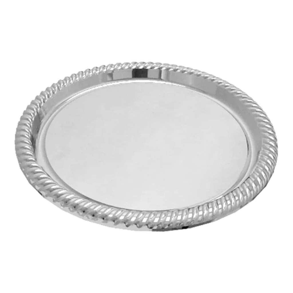 Vassoi Deco Grandi Argento ø 34 cm 5pz GOLD PLAST