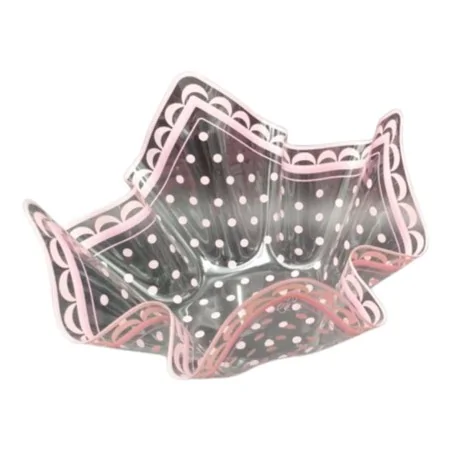 Contenitore Confetti Pet Pois Rosa 22,5x22,5x12 cm GIVI ITALIA