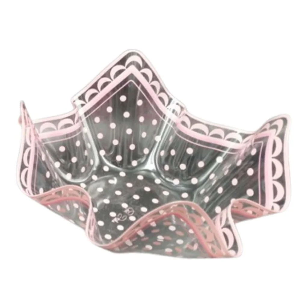 Contenitore Confetti Pet Pois Rosa 22,5x22,5x12 cm GIVI ITALIA