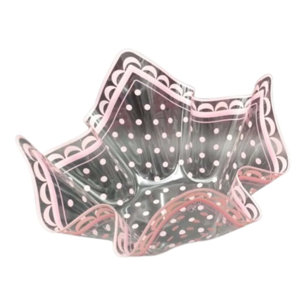 Contenitore Confetti Pet Pois Rosa 22,5x22,5x12 cm GIVI ITALIA