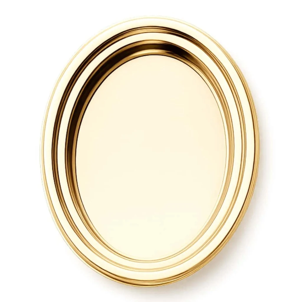 Vassoi Dolci Mignon Oro Ovali 6,3x8,3 cm 100pz POLOPLAST