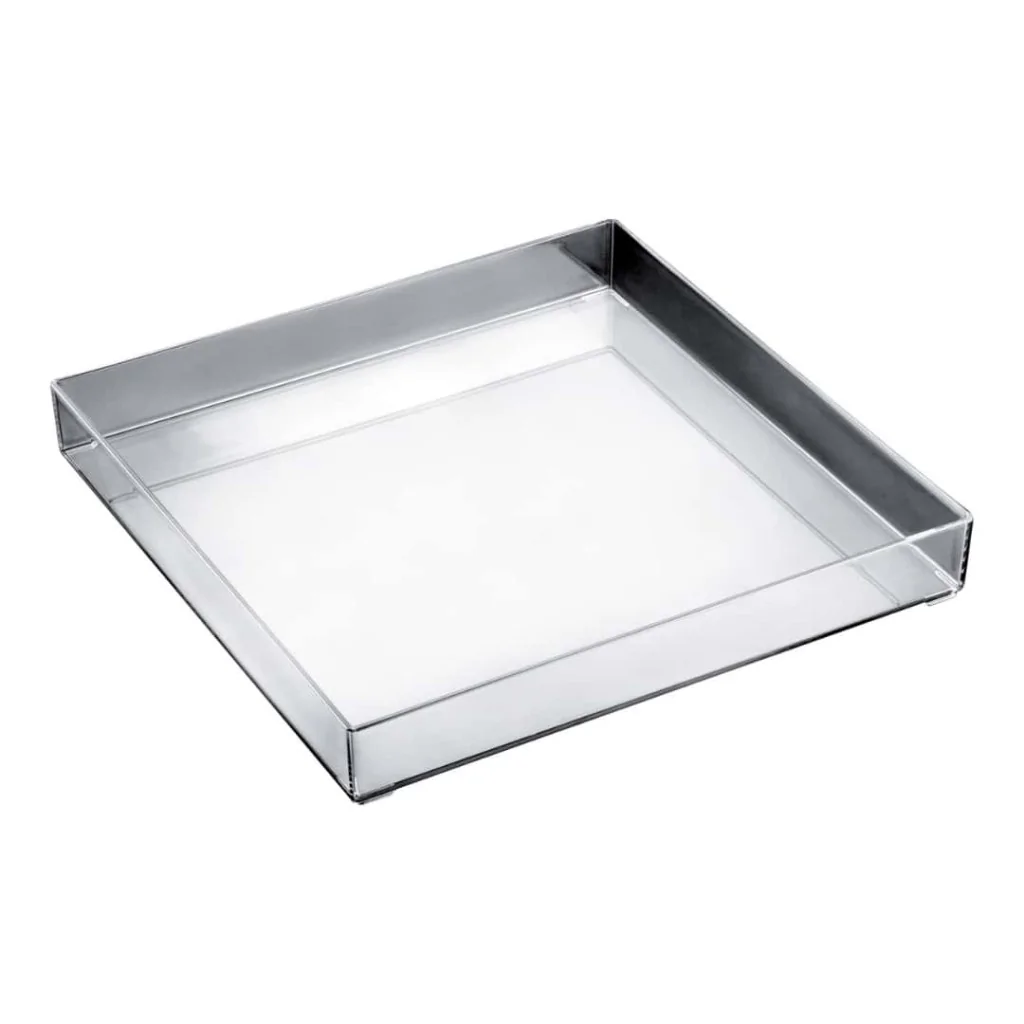 Vassoio Fashion Trasparente 30x30 cm GOLD PLAST