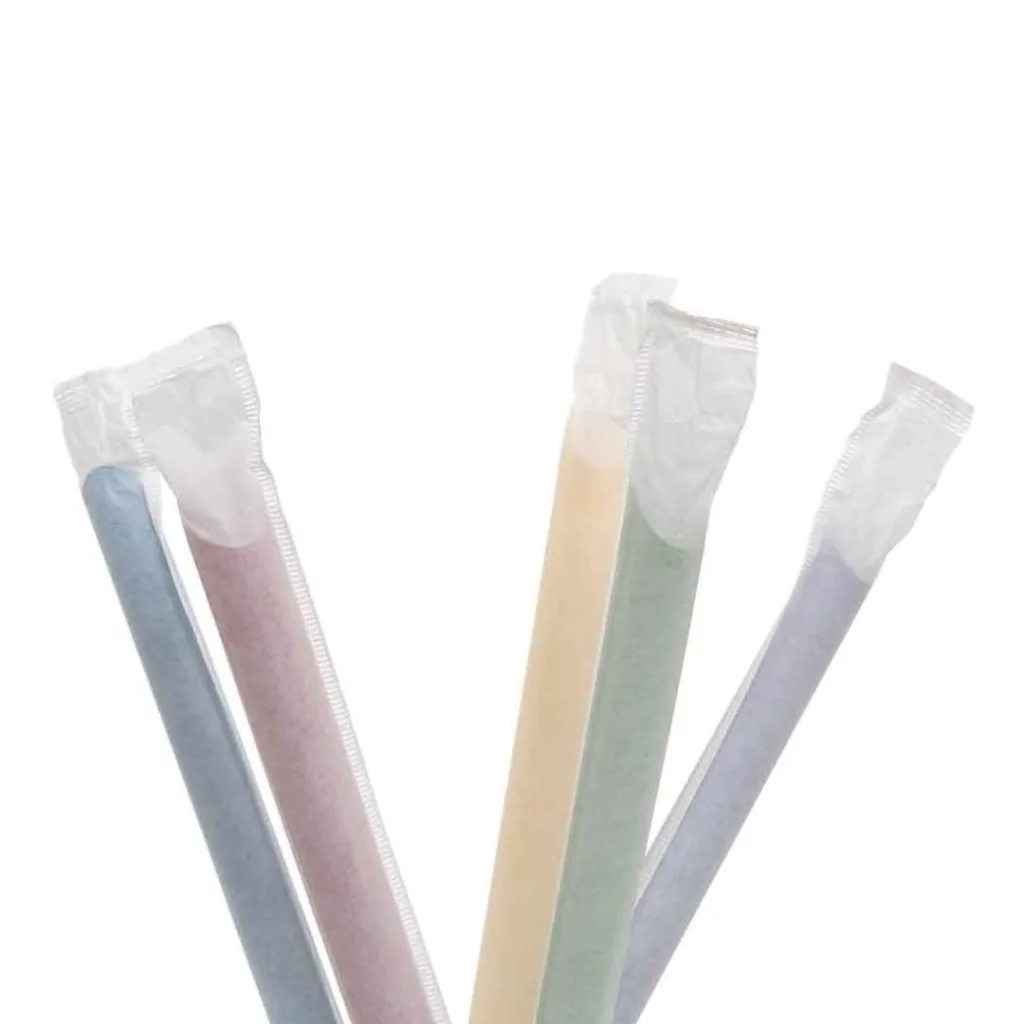 Cannucce Carta Bubble Tea Imbustate 20/1,2 cm 100pz IMBALLAGGI