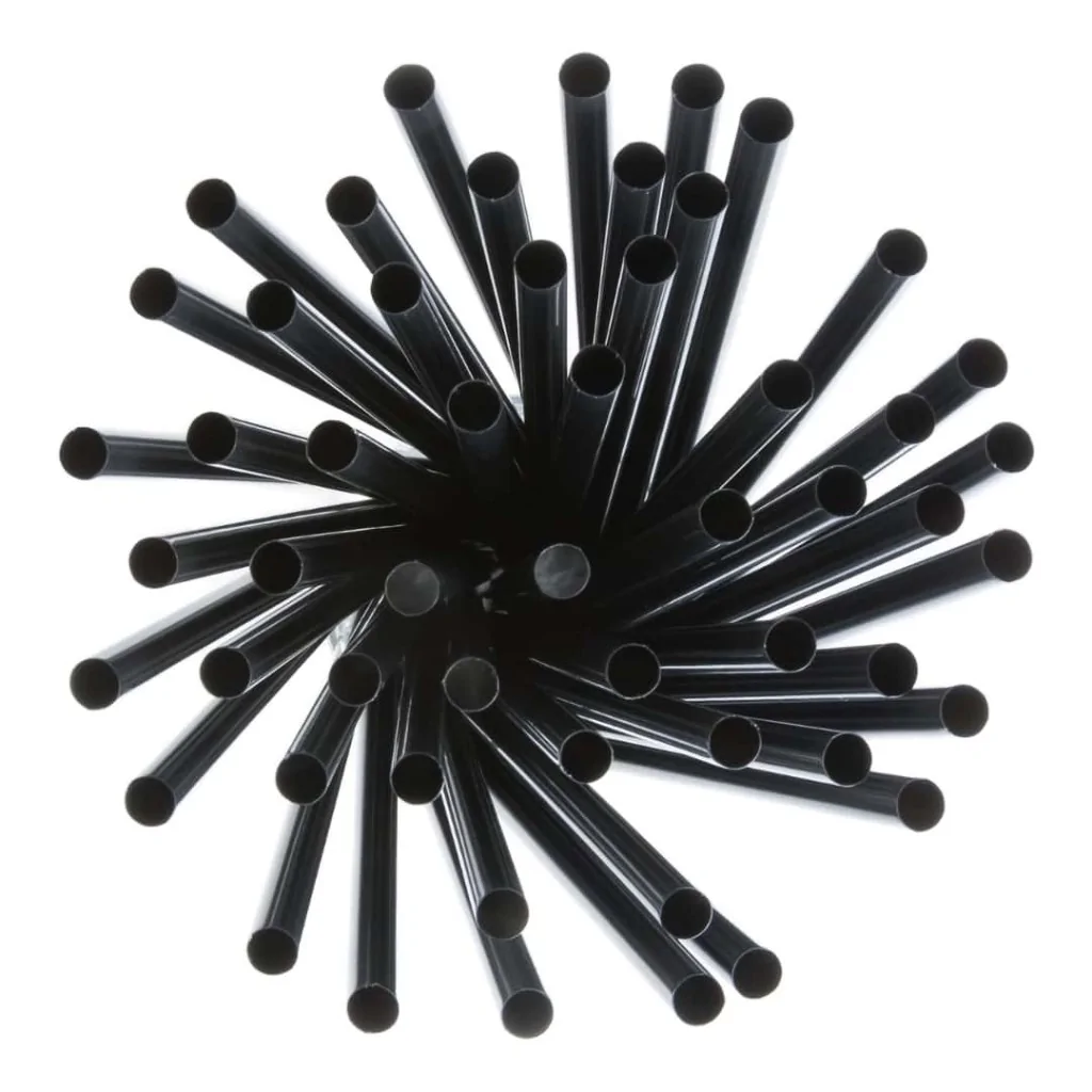 Cannucce Dritte Nere Biocompostabili 13,5 cm 7 mm 500pz BRENTA