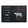 Tappeto Mat Design BBQ Beef Nero 80x120 cm MONTECOLINO