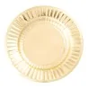 Piatti Piani Dessert Oro Gold Satin ø 21 cm 8pz GIVI ITALIA
