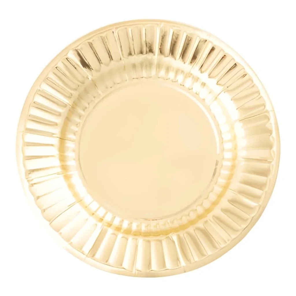 Piatti Piani Dessert Oro Gold Satin ø 21 cm 8pz GIVI ITALIA