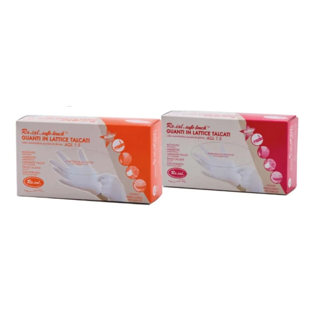 Guanti Lattice Talcati Safe Touch 100 pz RO.IAL