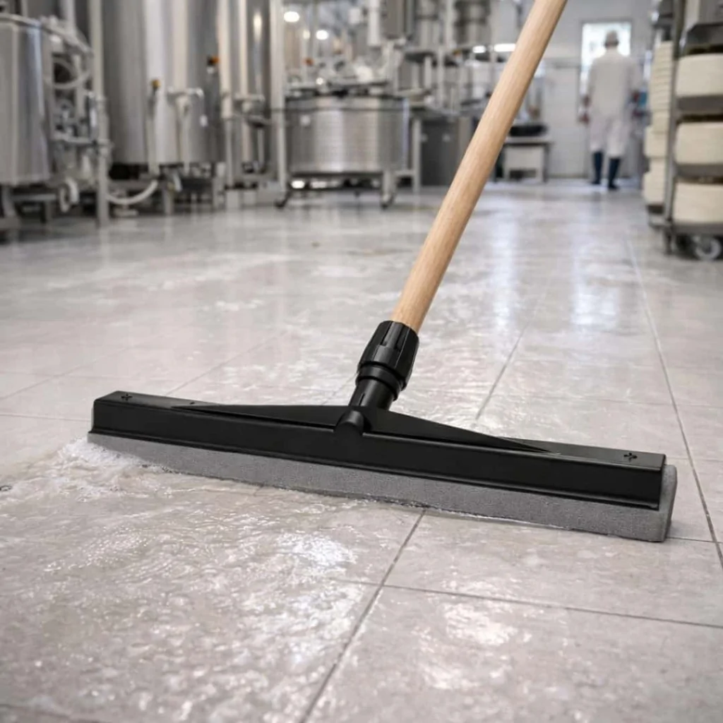 Tiracqua Pro Nero con Gomma Nera 35 cm IPC TOOLS