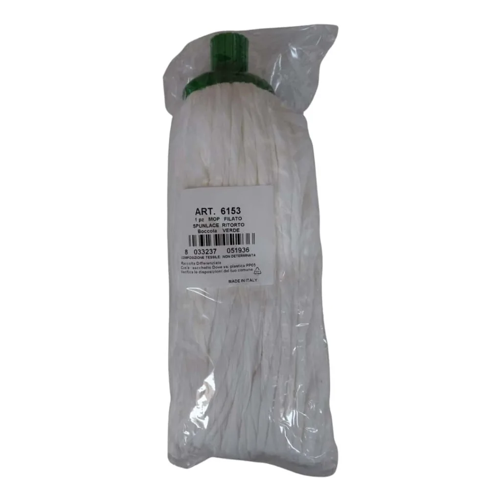 Ricambio Mop Viscosa Ritorto Bocca Verde 210 gr DT