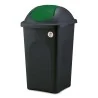 Pattumiera Basculante Nero/Verde 30 lt STEFANPLAST