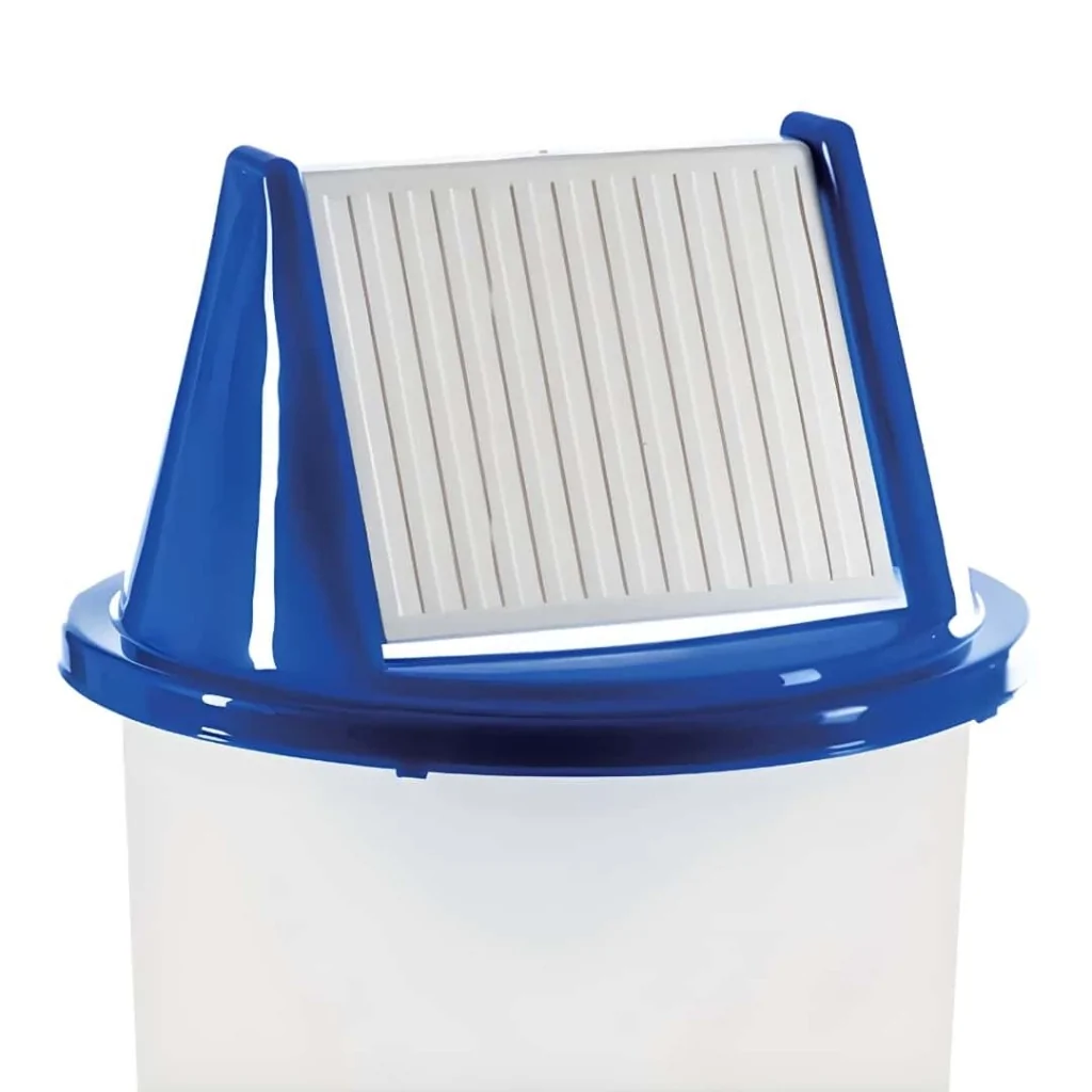 Coperchio per Bidone Ondina Blu Bianco GIGANPLAST