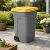 Bidone Carrellato Ottanta Giallo 80 lt MOBIL PLASTIC