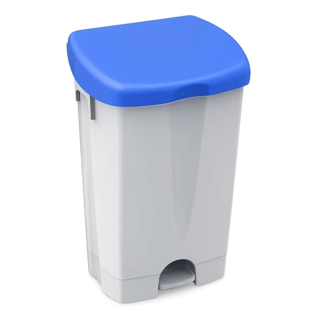 Pattumiera Pedale Binny con Coperchio Blu 25 lt IPC TOOLS