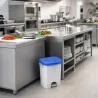 Pattumiera Pedale Binny con Coperchio Blu 25 lt IPC TOOLS