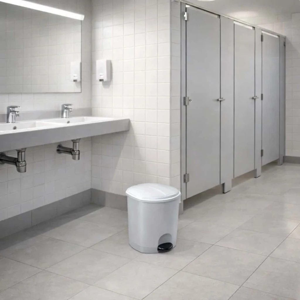 Pattumiera Rifiuti Plastica Mini Bianca 5 lt MEDIAL