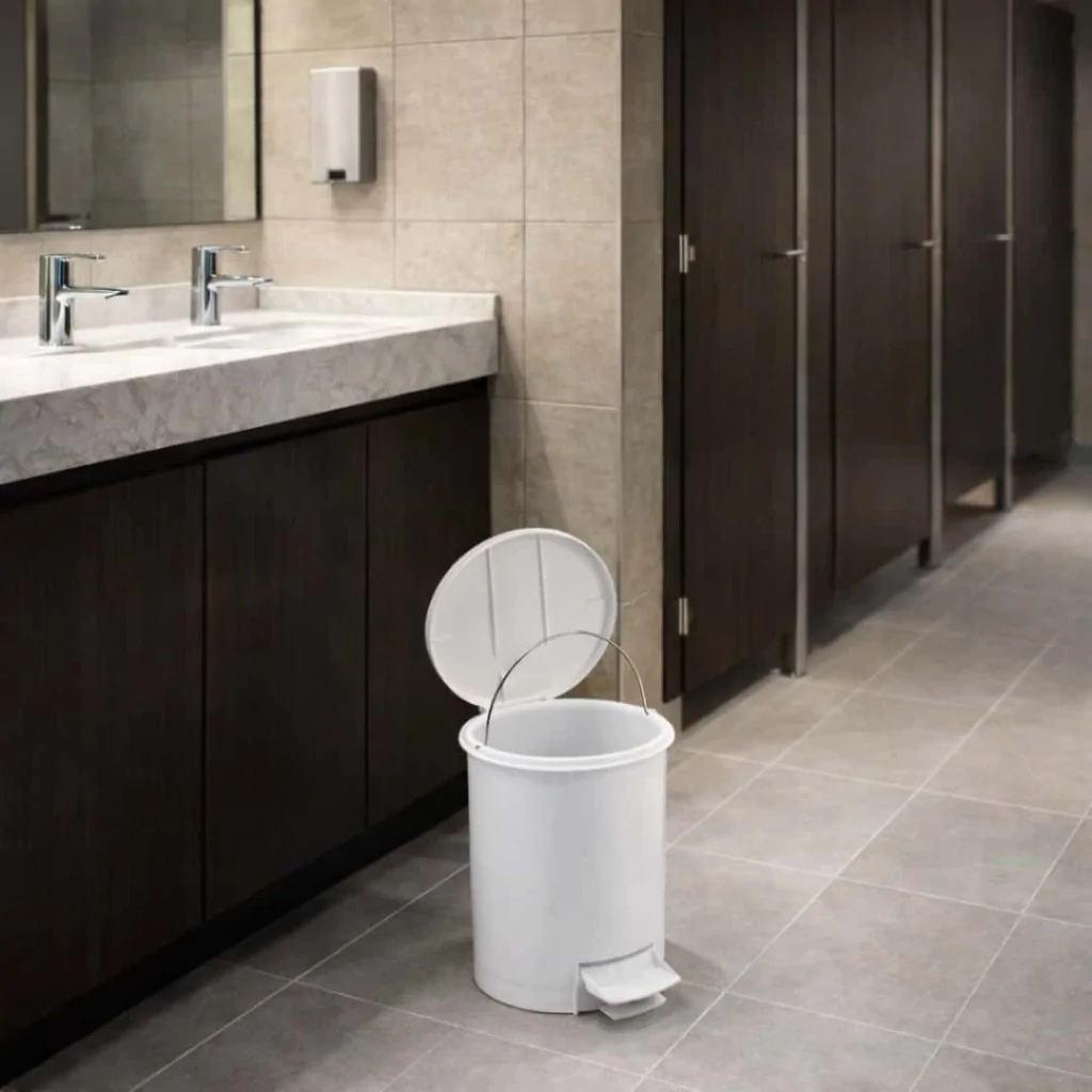 Pattumiera Rifiuti Mini Domus Bianca 6 lt GIGANPLAST