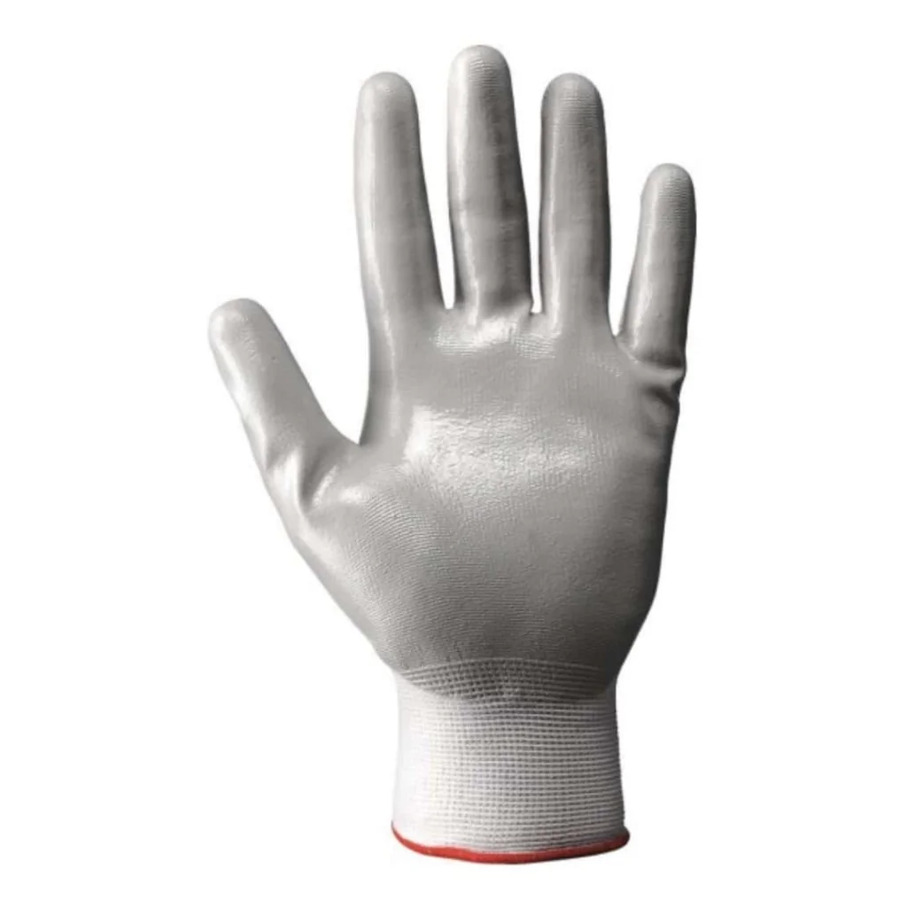 Guanti Lavoro Nylon Nbr998 Grigi Palmo Nitrile NERI