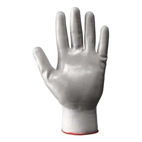 Guanti Lavoro Nylon Nbr998 Grigio Chiaro NERI