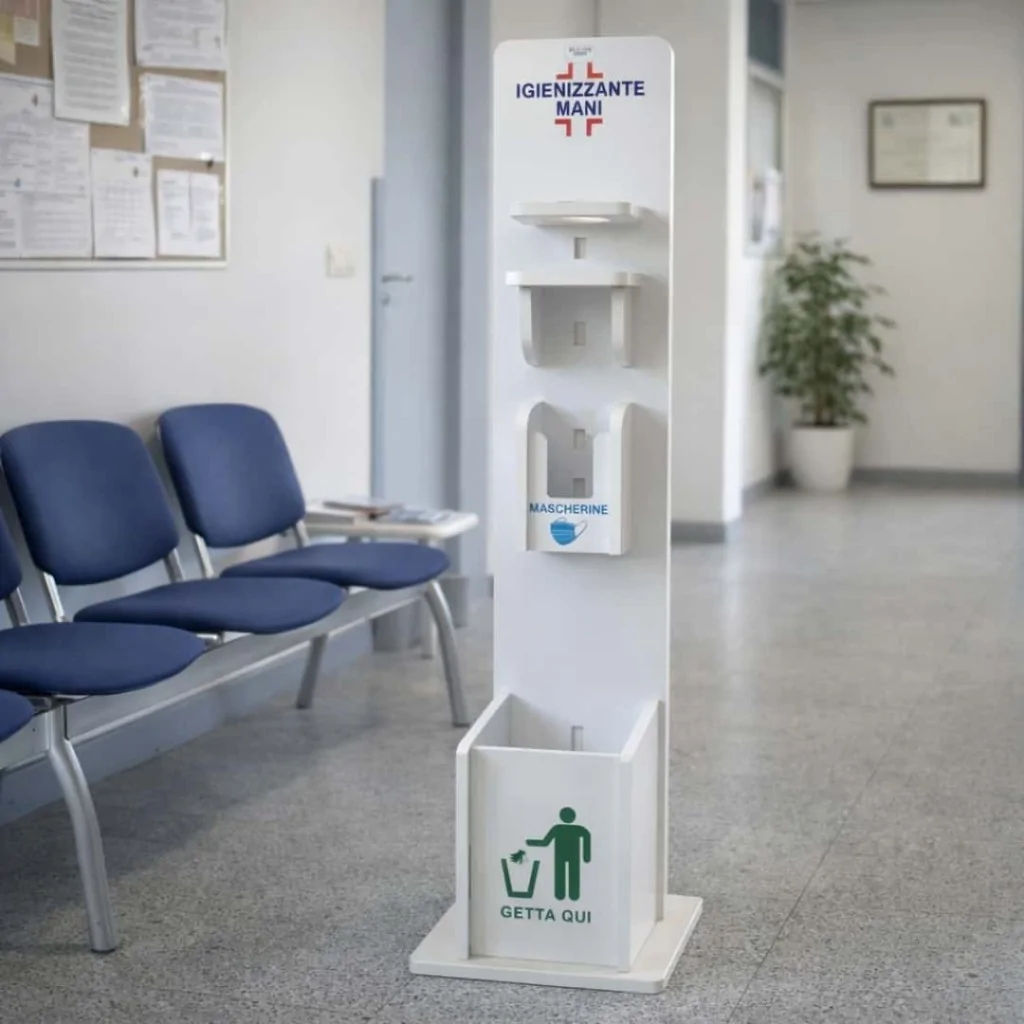 Dispenser Sapone Gel e Guanti All-in-One Pvc DT