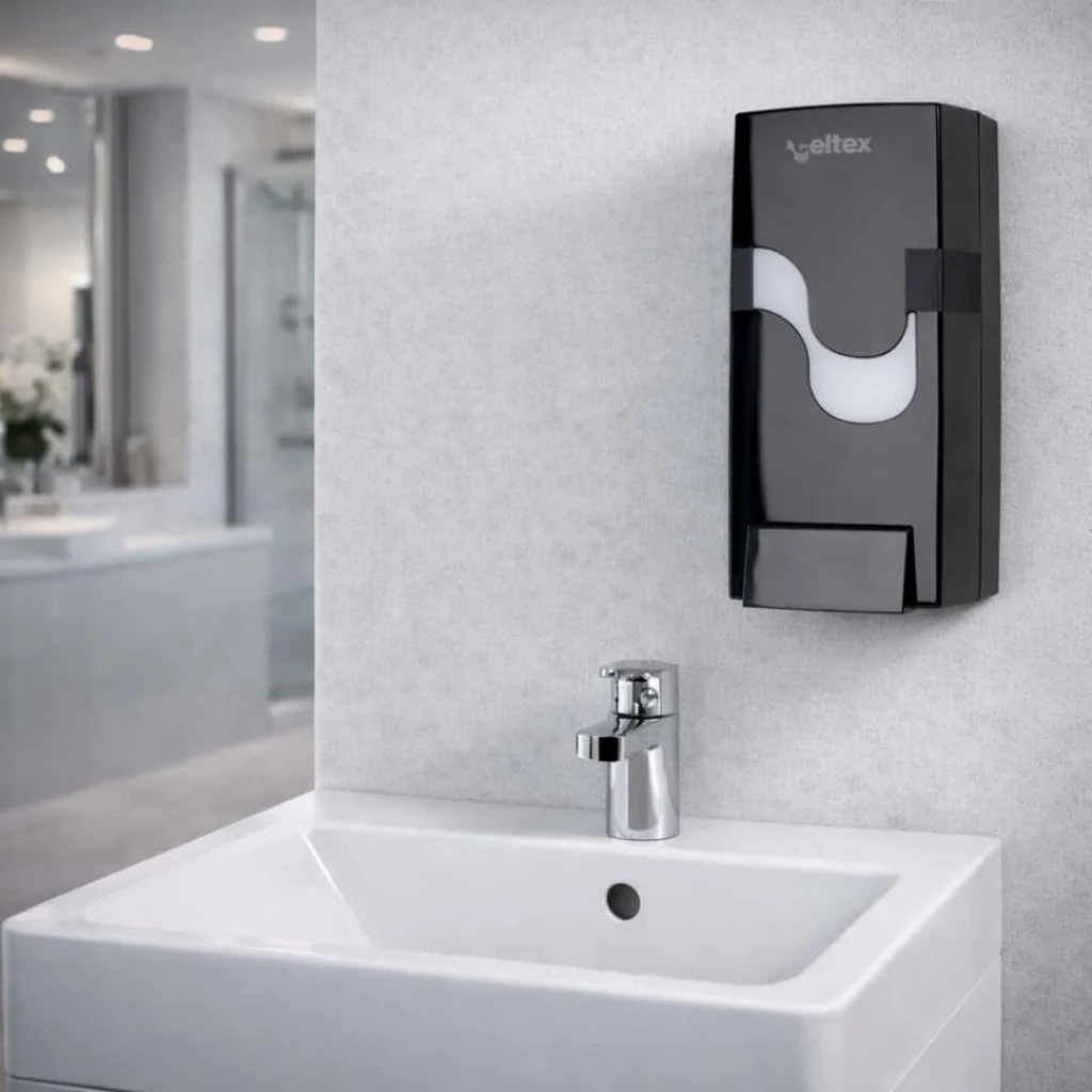 Distributore Sapone Mani Nero a Rabocco Megamini 1lt INDUSTRIE