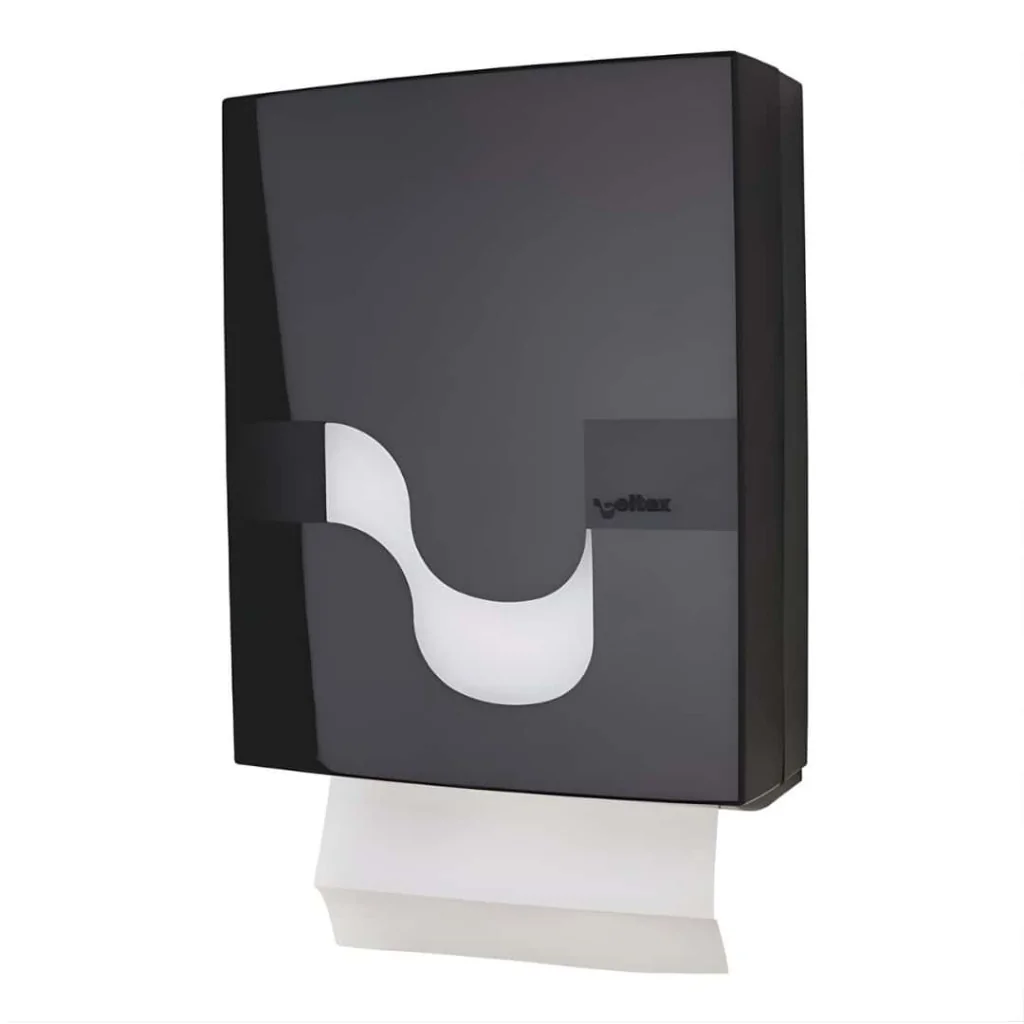 Dispenser Asciugamani Piegati a V o C Megamini Nero INDUSTRIE
