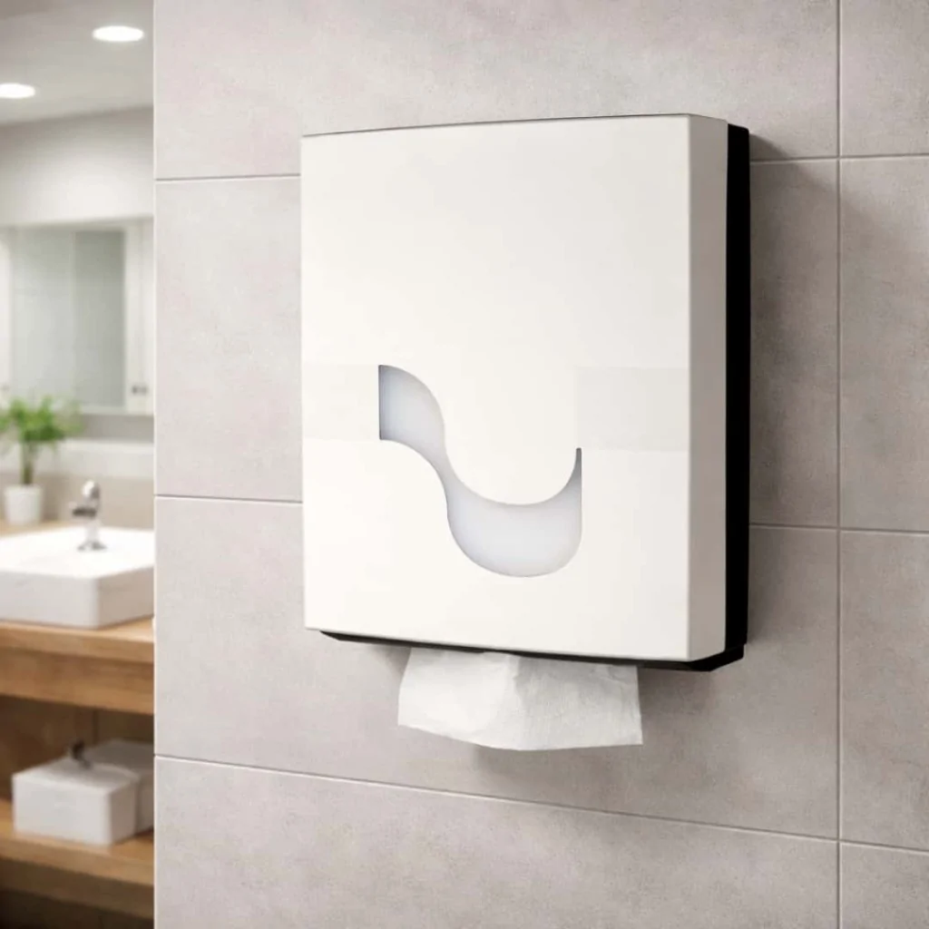 Dispenser Asciugamani Piegati a V o C Bianco Megamini INDUSTRIE