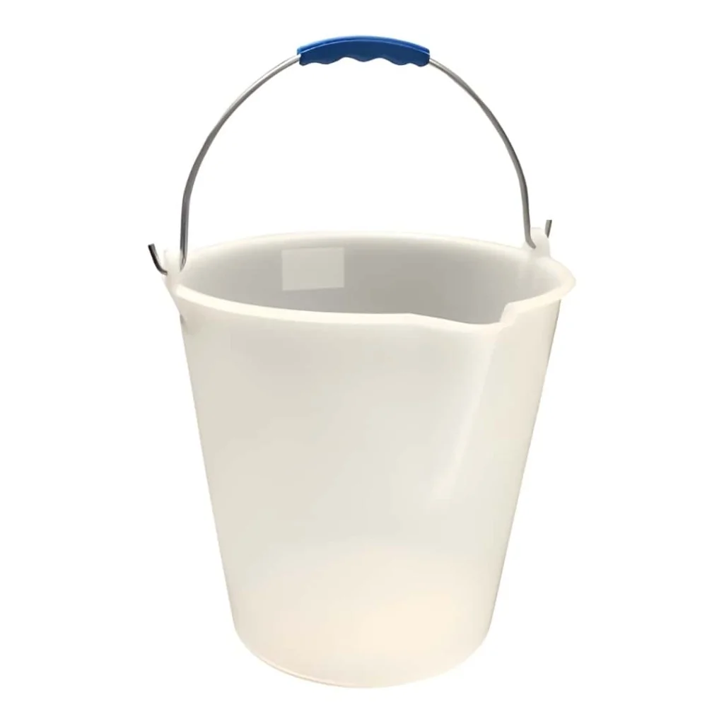 Secchio Tondo Plastica Bianco 15 lt MOBIL PLASTIC