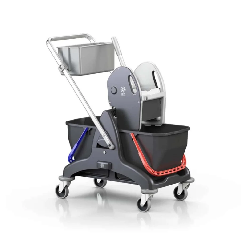 Carrello Pulizie Bis Black 2P con Vaschetta e Strizzatore IPC