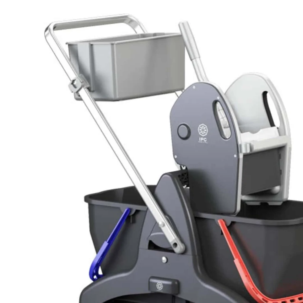 Carrello Pulizie Bis Black 2P con Vaschetta e Strizzatore IPC