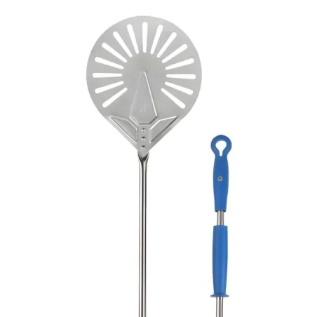 Palettino Pizza Forato Azzurra ø 23 cm H 180 cm GI.METAL