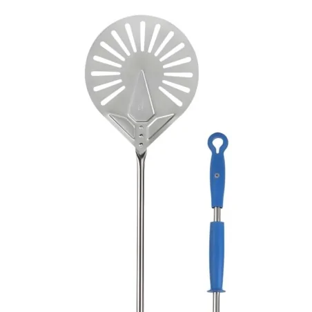Palettino Pizza Forato Azzurra ø 17 cm H 75 cm GI.METAL