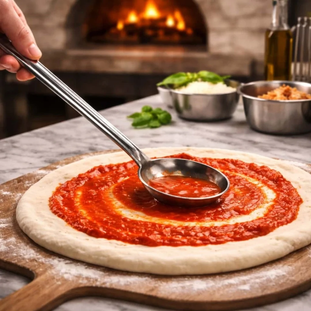 Cucchiaio Pizzaiolo Inox 53gr 33x6,5 cm GI.METAL