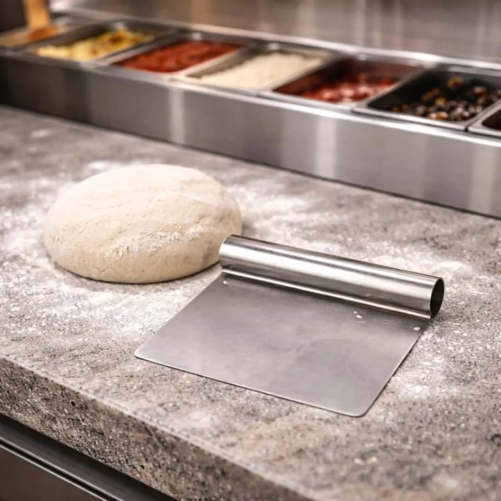 Raschietto Pizza Rettangolare Inox 13 cm AGNELLI